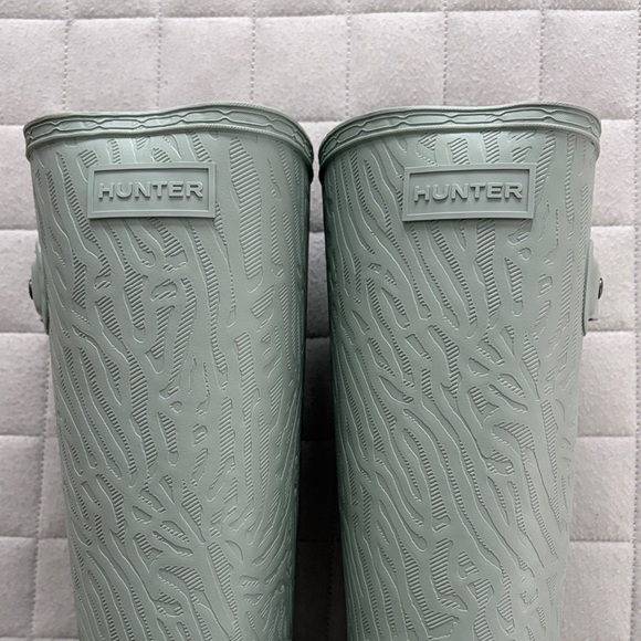 Hunter Women's Org Ref Fit Boot Seaspray/Light Green Rain Boots - Picture 6 of 8